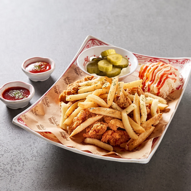 Original Fried Boneless Chicken (순살 후라이드 치킨).